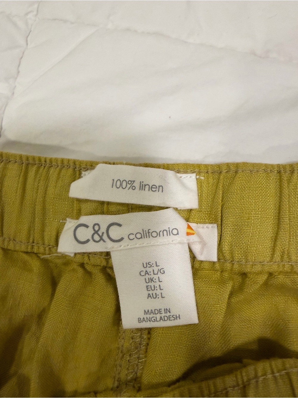 C&C California Drawstring Shorts - Mustard - Picture 7 of 9